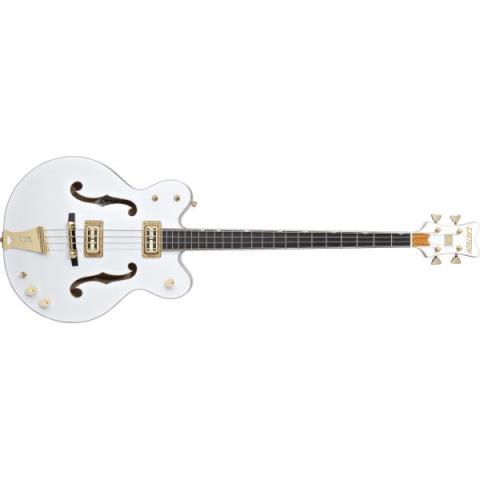 GRETSCH-G6136LSB White Falcon™ Bass, 34" Scale, Ebony Fingerboard, White