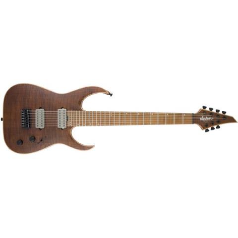 Jackson-エレキギターUSA Signature Misha Mansoor Juggernaut HT7FM, Caramelized Flame Maple Fingerboard, Satin Amber Tiger Eye