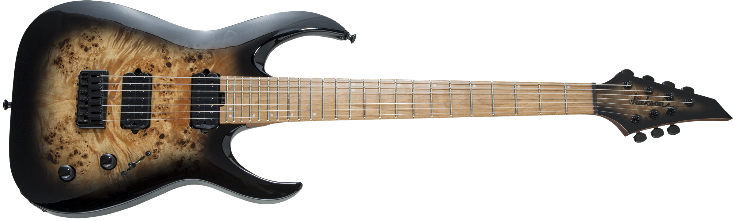Pro Series Signature Misha Mansoor Juggernaut HT7P, Caramelized Maple Fingerboard, Black Burst Burl追加画像 Pro Series Signature Misha Mansoor Juggernaut HT7P, Caramelized Maple Fingerboard, Black Burst Burl追加画像