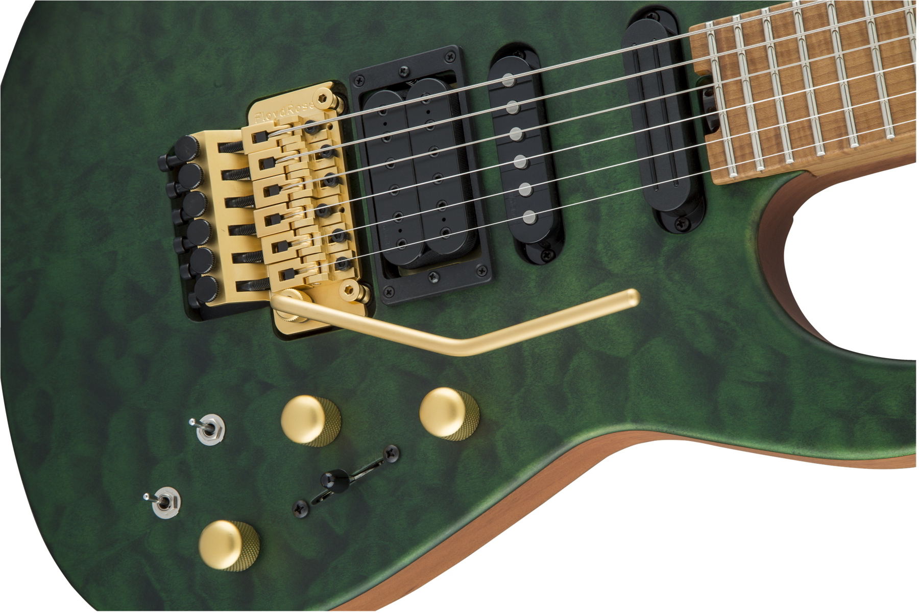 USA Signature Phil Collen PC1 Satin Stain, Caramelized Flame Maple Fingerboard, Satin Transparent Green追加画像 USA Signature Phil Collen PC1 Satin Stain, Caramelized Flame Maple Fingerboard, Satin Transparent Green追加画像