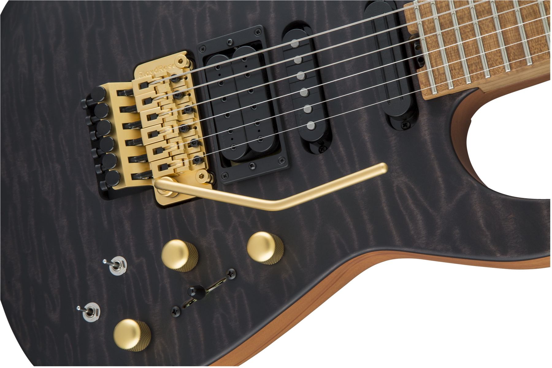 USA Signature Phil Collen PC1 Satin Stain, Caramelized Flame Maple Fingerboard, Satin Transparent Black追加画像 USA Signature Phil Collen PC1 Satin Stain, Caramelized Flame Maple Fingerboard, Satin Transparent Black追加画像