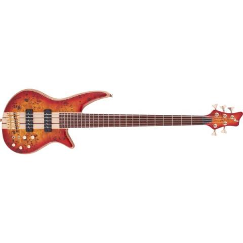 Jackson-Pro Series Spectra Bass SBP V, Caramelized Jatoba Fingerboard, Transparent Cherry Burst