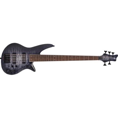 Jackson-X Series Spectra Bass SBXQ V, Laurel Fingerboard, Transparent Black Burst