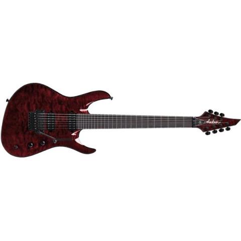 Jackson-エレキギターUSA Signature Chris Broderick Soloist 7, Ebony Fingerboard, Transparent Red