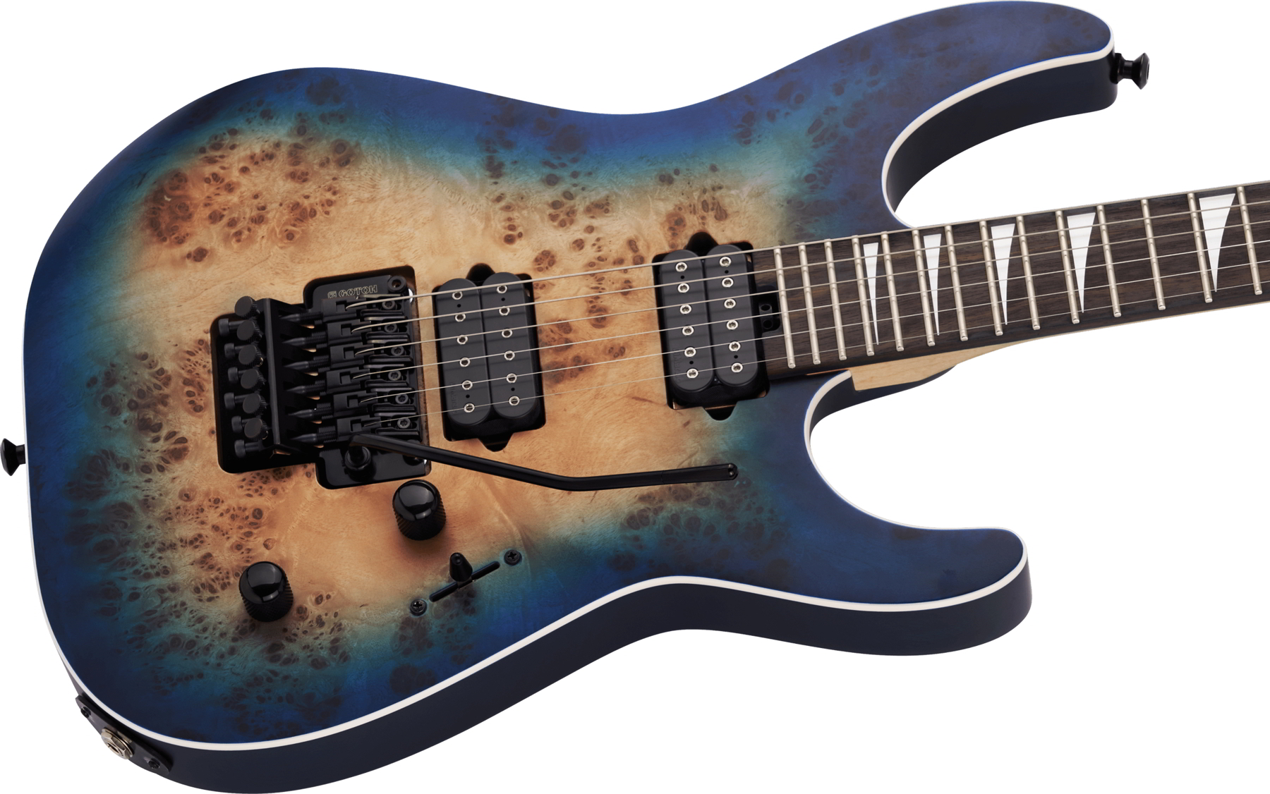 MJ Series Dinky DKRP, Ebony Fingerboard, Transparent Blue Burst追加画像 MJ Series Dinky DKRP, Ebony Fingerboard, Transparent Blue Burst追加画像