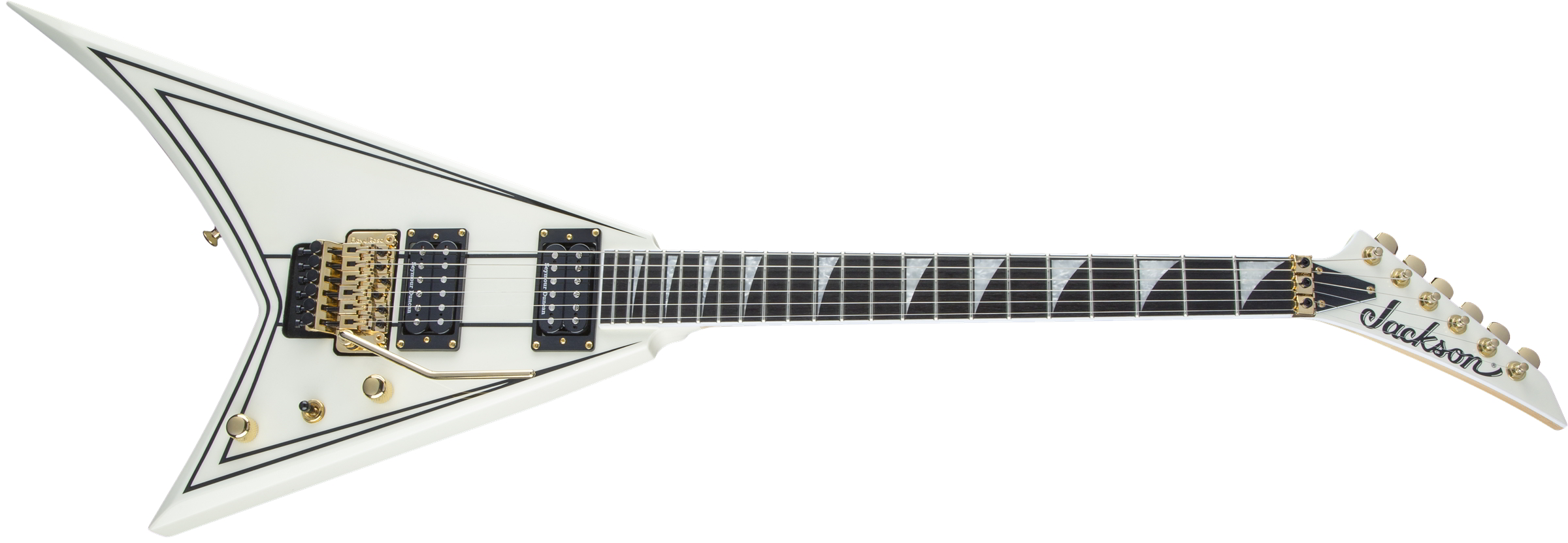 Pro Series Rhoads RR3, Ebony Fingerboard, Ivory with Black Pinstripes追加画像 Pro Series Rhoads RR3, Ebony Fingerboard, Ivory with Black Pinstripes追加画像