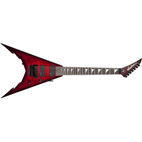 Jackson-エレキギターUSA Signature Corey Beaulieu King V™ KV7, Ebony Fingerboard, Transparent Red Burst