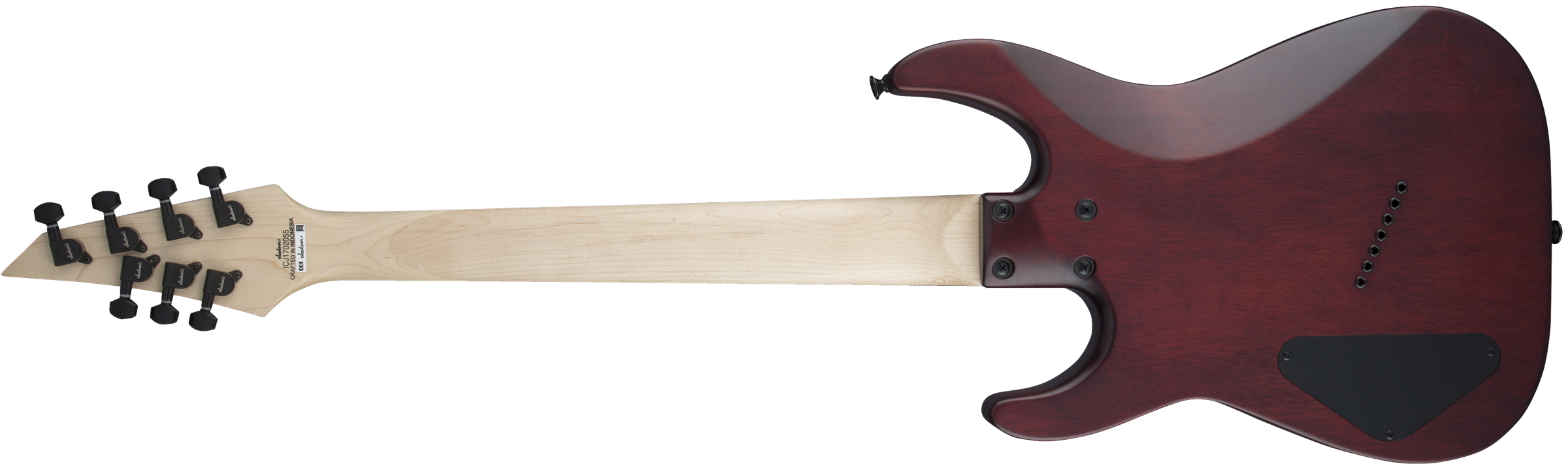 X Series Dinky Arch Top DKAF7 MS, Laurel Fingerboard, Multi-Scale, Stained Mahogany背面画像 X Series Dinky Arch Top DKAF7 MS, Laurel Fingerboard, Multi-Scale, Stained Mahogany背面画像