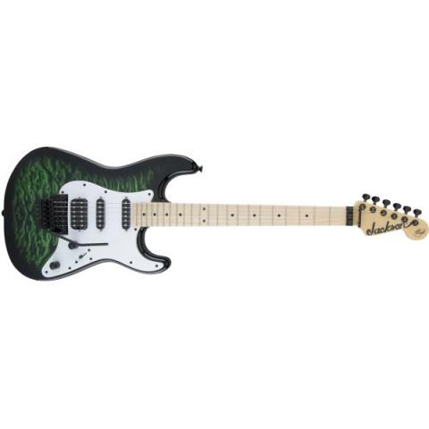 Jackson-エレキギターX Series Signature Adrian Smith SDXQM, Maple Fingerboard, Transparent Green