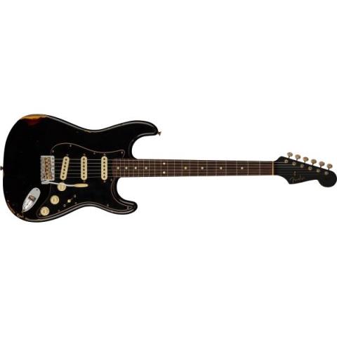 Limited Edition Dual-Mag II Strat Relic, Rosewood Fingerboard, Aged Black Over 3-Color Sunburstサムネイル
