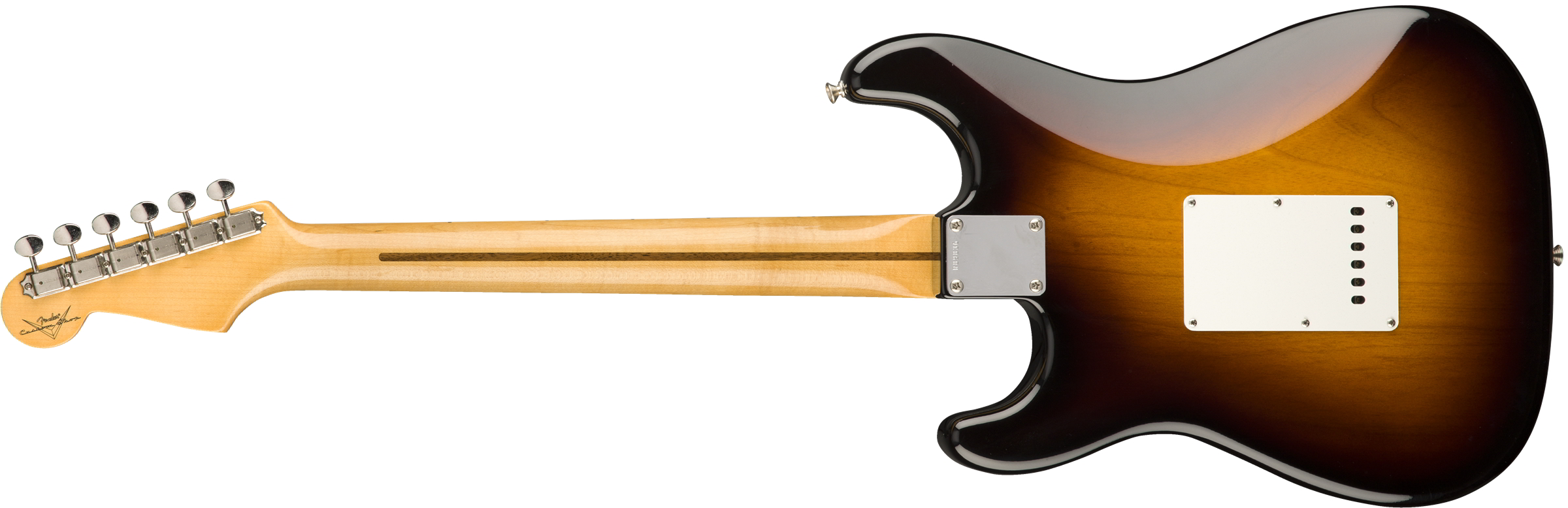 Vintage Custom 1955 Stratocaster NOS, Maple Fingerboard, Wide-Fade 2-Color Sunburst背面画像 Vintage Custom 1955 Stratocaster NOS, Maple Fingerboard, Wide-Fade 2-Color Sunburst背面画像