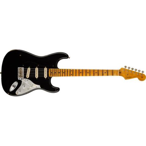 Fender Custom Shop-ストラトキャスターLimited Edition Poblano II Stratocaster Relic, Maple Fingerboard, Aged Black