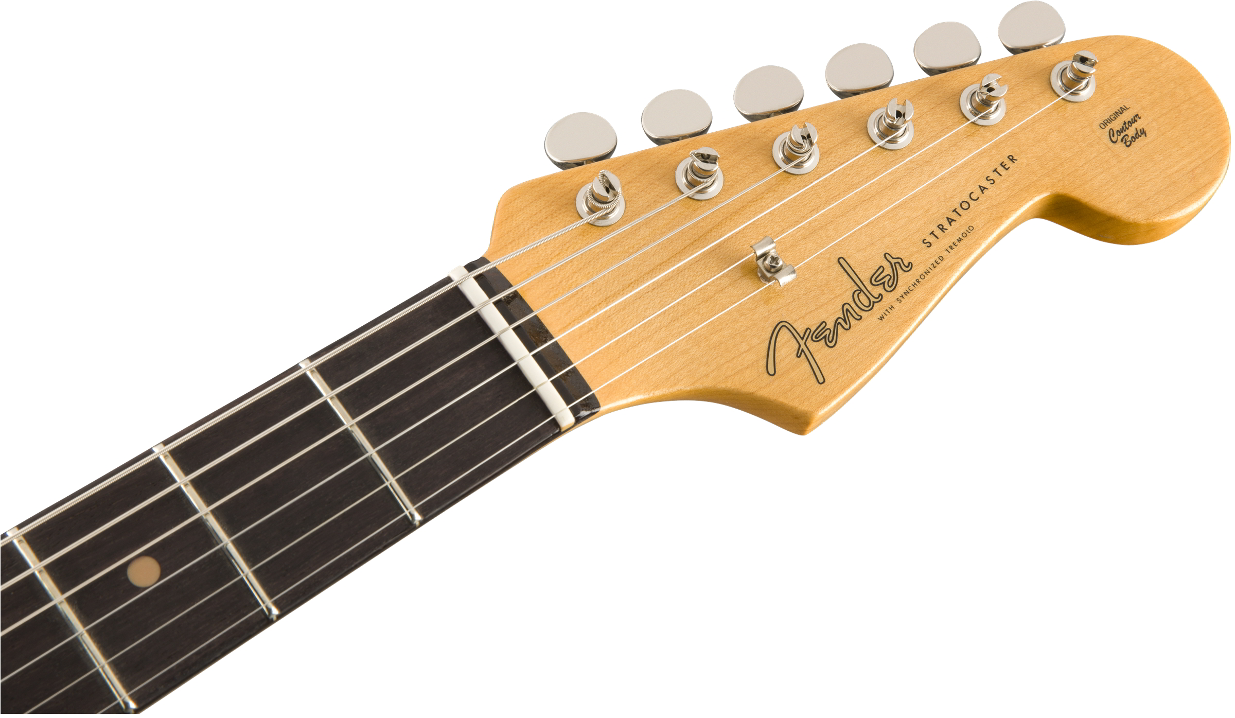 Vintage Custom 1959 Stratocaster NOS, Rosewood Fingerboard, Chocolate 3-Color Sunburstヘッド画像