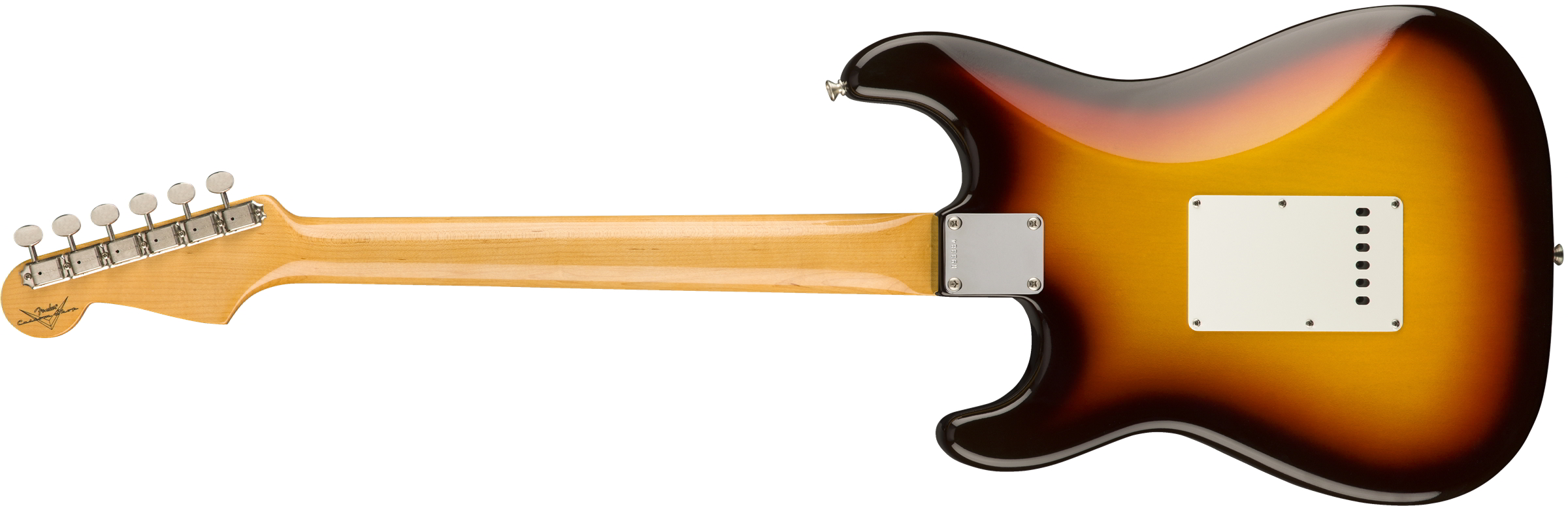 Vintage Custom 1959 Stratocaster NOS, Rosewood Fingerboard, Chocolate 3-Color Sunburst背面画像