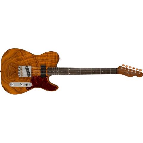 Artisan P90 Koa Telecaster, Fiji Mahogany Body with AAAA Figured Koa Top, Ebony Fingerboard, Aged Naturalサムネイル