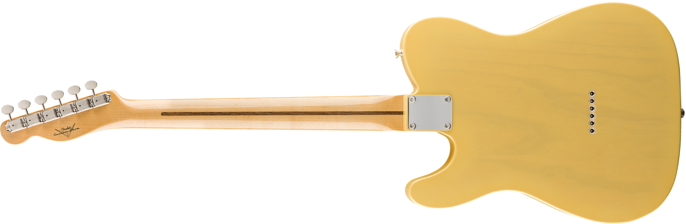 Vintage Custom 1950 Double Esquire® NOS, Maple Fingerboard, Nocaster® Blonde背面画像 Vintage Custom 1950 Double Esquire® NOS, Maple Fingerboard, Nocaster® Blonde背面画像