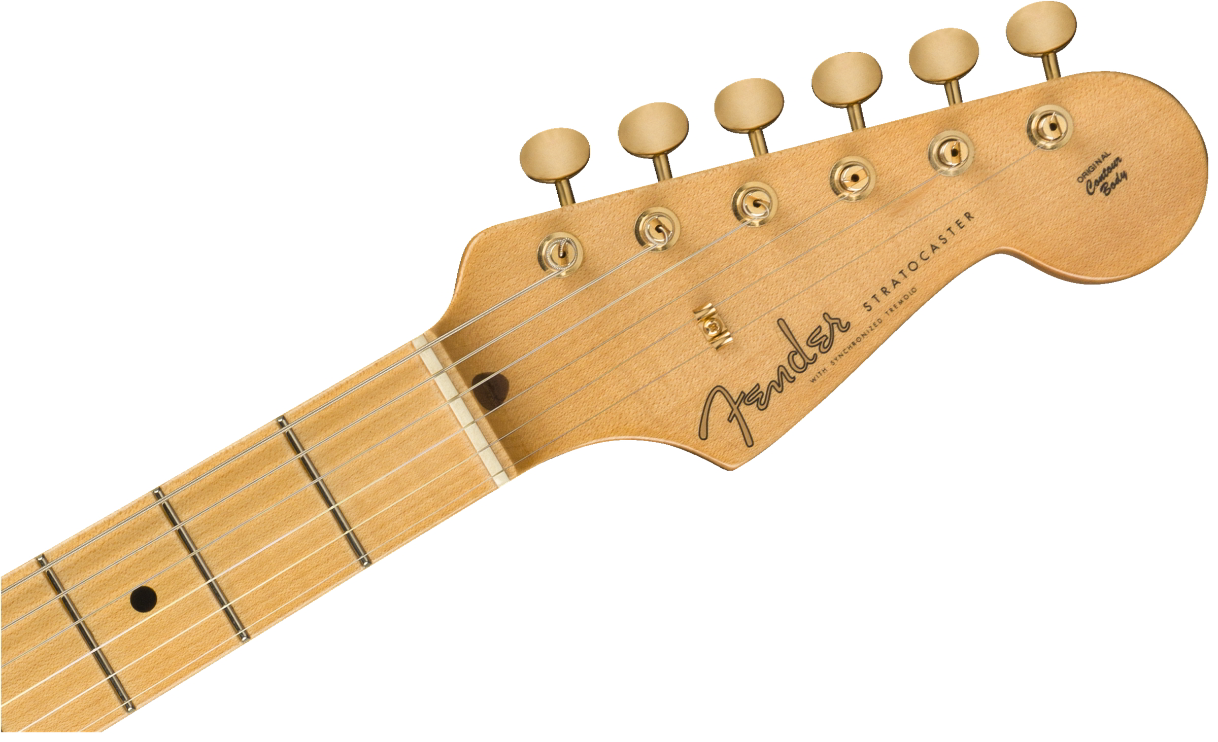 2019 Vintage Custom 1957 Strat NOS, Maple Fingerboard, Aged White Blondeヘッド画像 2019 Vintage Custom 1957 Strat NOS, Maple Fingerboard, Aged White Blondeヘッド画像