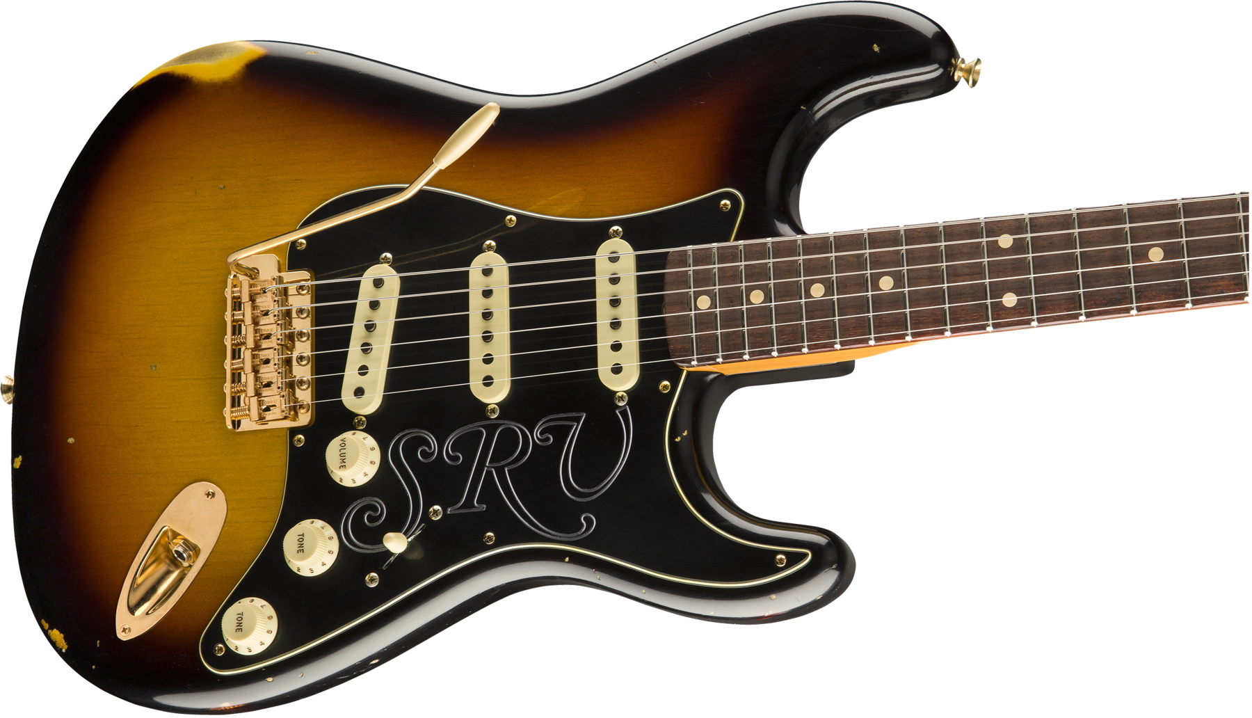 Stevie Ray Vaughan Signature Stratocaster Relic, Rosewood Fingerboard, Faded 3-Color Sunburst追加画像