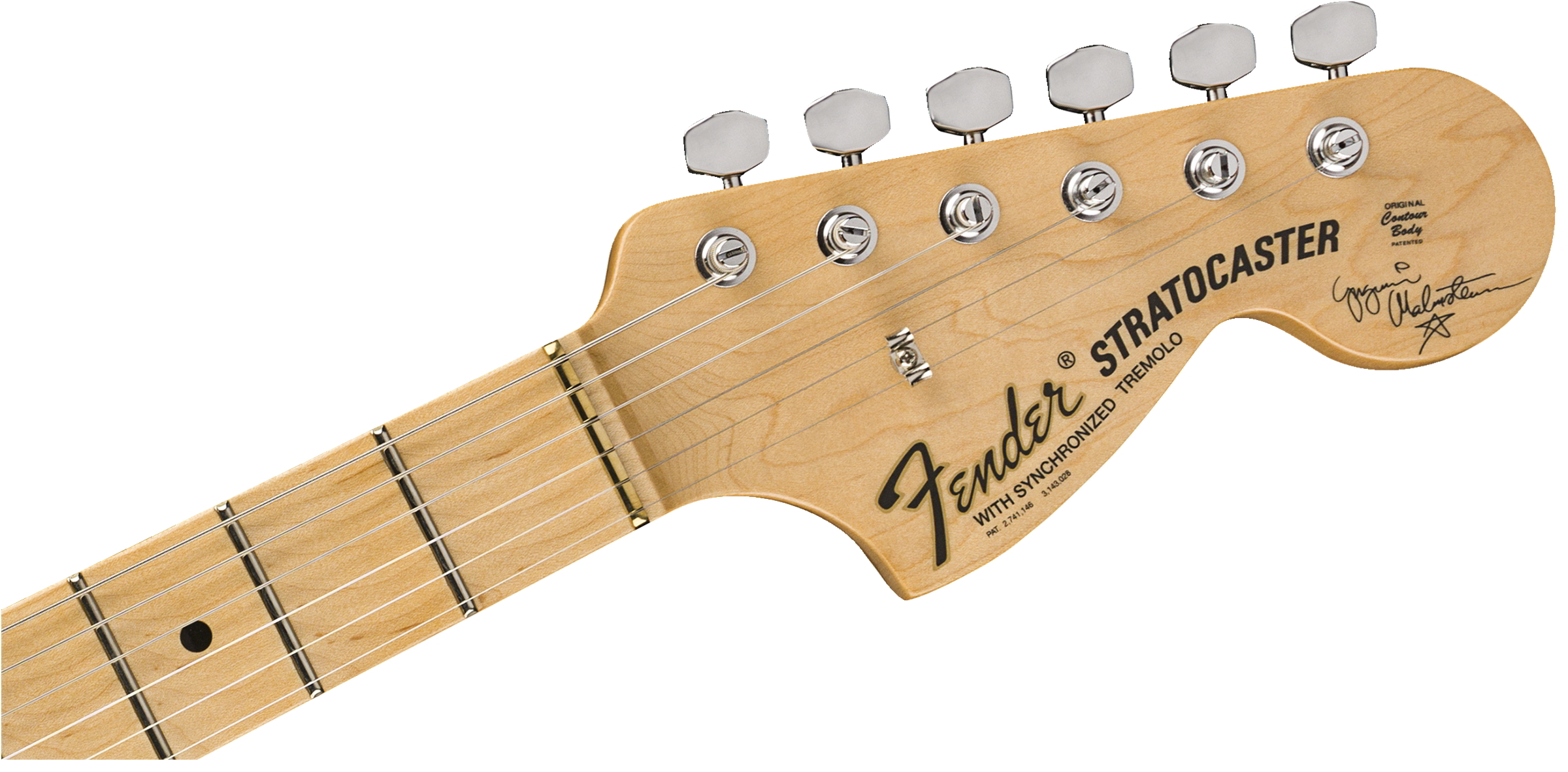 Yngwie Malmsteen Signature Stratocaster, Scalloped Maple Fingerboard, Vintage Whiteヘッド画像 Yngwie Malmsteen Signature Stratocaster, Scalloped Maple Fingerboard, Vintage Whiteヘッド画像