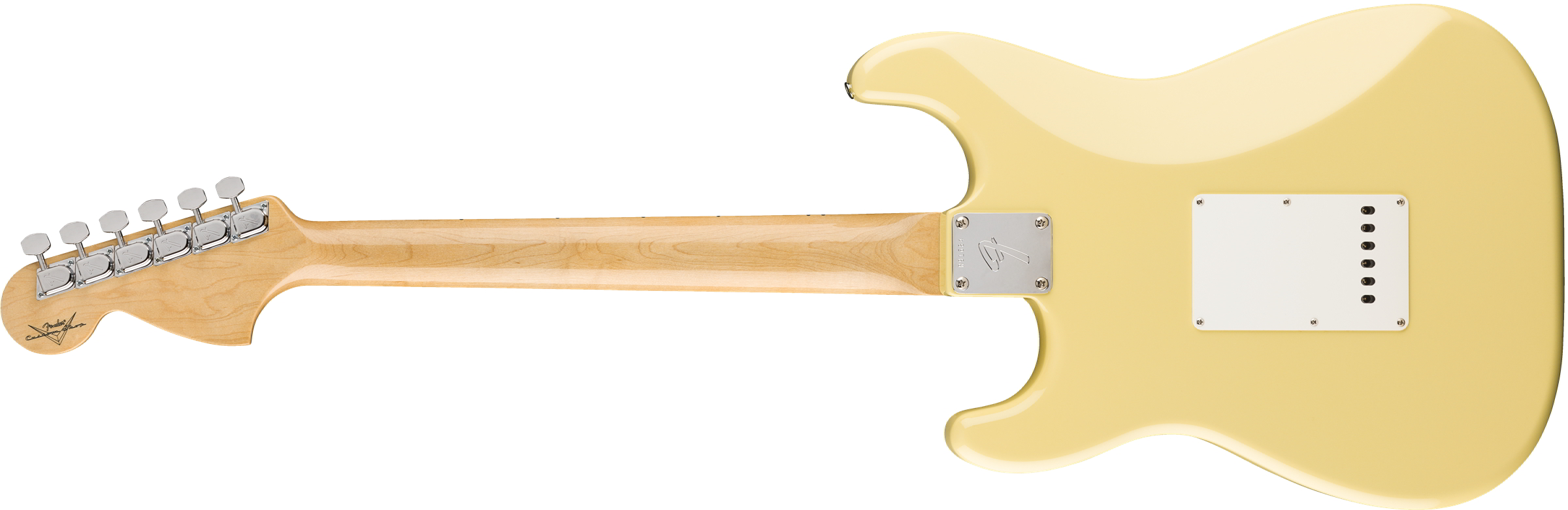 Yngwie Malmsteen Signature Stratocaster, Scalloped Maple Fingerboard, Vintage White背面画像 Yngwie Malmsteen Signature Stratocaster, Scalloped Maple Fingerboard, Vintage White背面画像