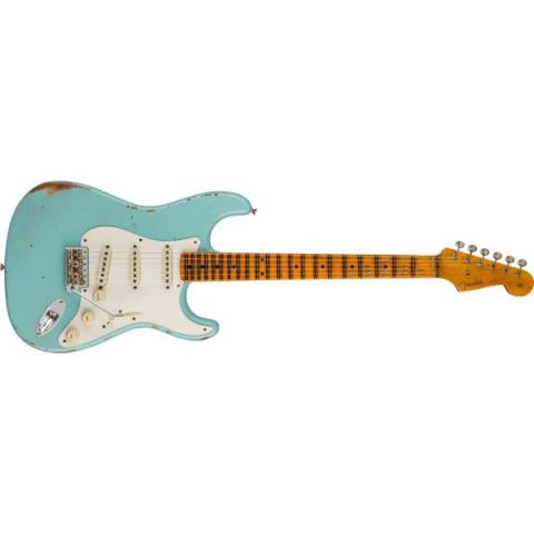 1957 Stratocaster Relic, Maple Fingerboard, Faded Aged Daphne Blueサムネイル