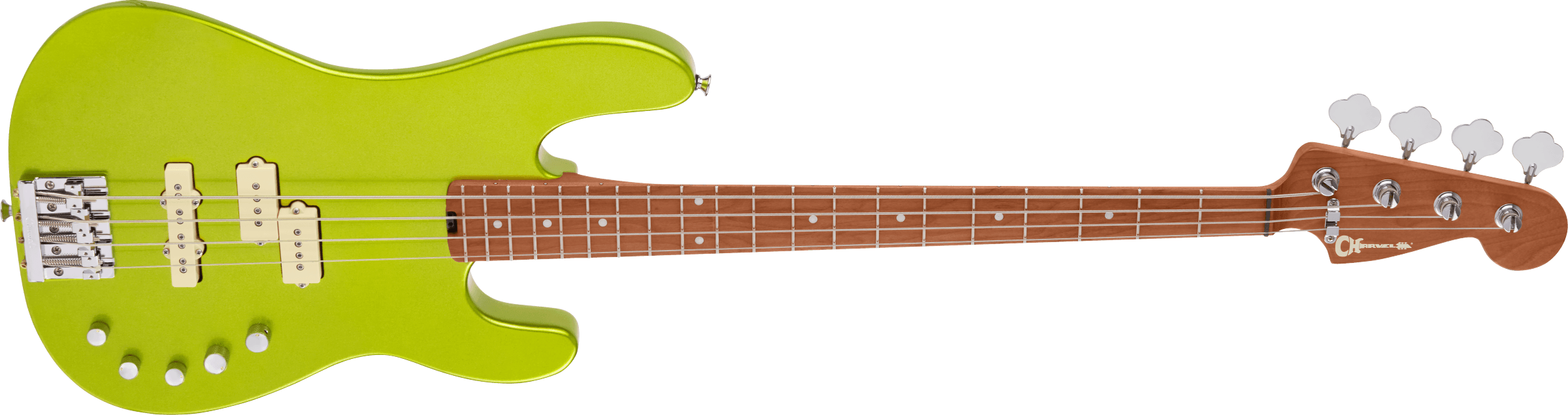 Pro-Mod San Dimas Bass PJ IV, Caramelized Maple Fingerboard, Lime Green Metallic追加画像 Pro-Mod San Dimas Bass PJ IV, Caramelized Maple Fingerboard, Lime Green Metallic追加画像