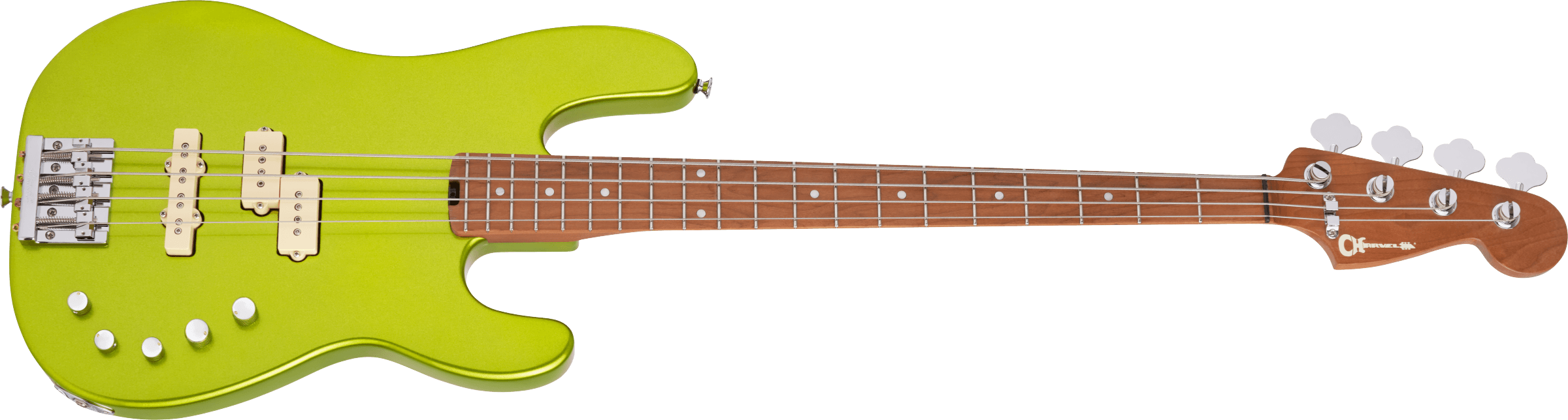 Pro-Mod San Dimas Bass PJ IV, Caramelized Maple Fingerboard, Lime Green Metallic追加画像 Pro-Mod San Dimas Bass PJ IV, Caramelized Maple Fingerboard, Lime Green Metallic追加画像