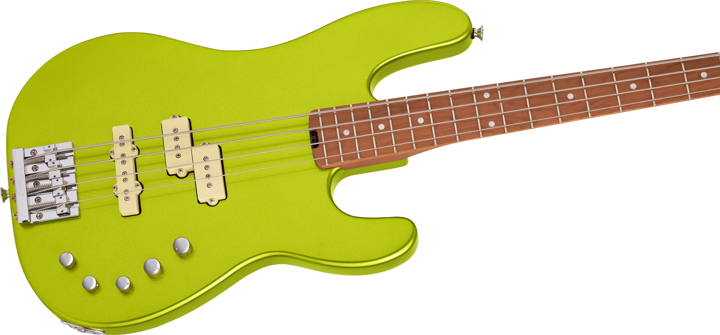 Pro-Mod San Dimas Bass PJ IV, Caramelized Maple Fingerboard, Lime Green Metallic追加画像 Pro-Mod San Dimas Bass PJ IV, Caramelized Maple Fingerboard, Lime Green Metallic追加画像
