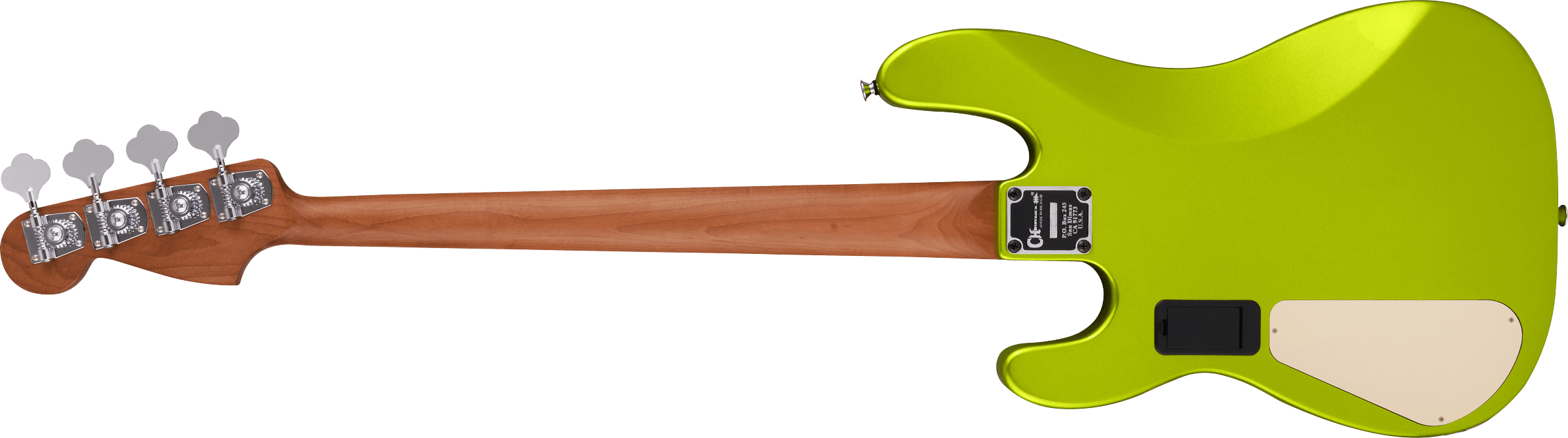 Pro-Mod San Dimas Bass PJ IV, Caramelized Maple Fingerboard, Lime Green Metallic背面画像 Pro-Mod San Dimas Bass PJ IV, Caramelized Maple Fingerboard, Lime Green Metallic背面画像