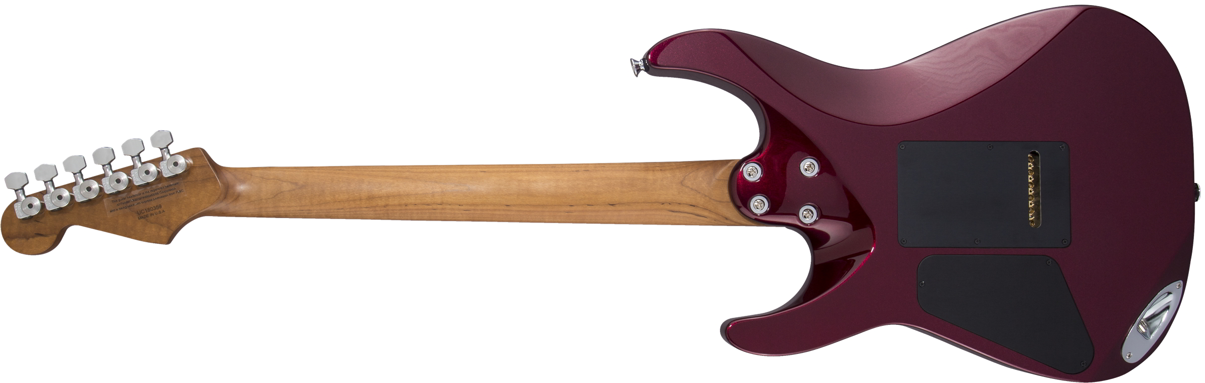 USA Select DK24 HH 2PT CM, Caramelized Flame Maple Fingerboard, Oxblood背面画像 USA Select DK24 HH 2PT CM, Caramelized Flame Maple Fingerboard, Oxblood背面画像