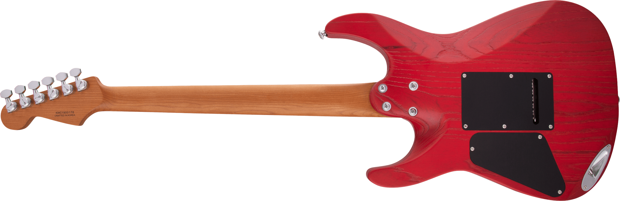 Pro-Mod DK24 HSS 2PT CM Ash, Caramelized Maple Fingerboard, Red Ash背面画像 Pro-Mod DK24 HSS 2PT CM Ash, Caramelized Maple Fingerboard, Red Ash背面画像
