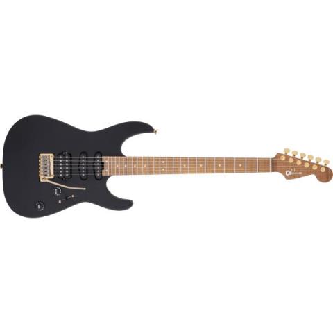 Charvel-エレキギターUSA Select DK24 HSS 2PT CM, Caramelized Maple Fingerboard, Satin Black