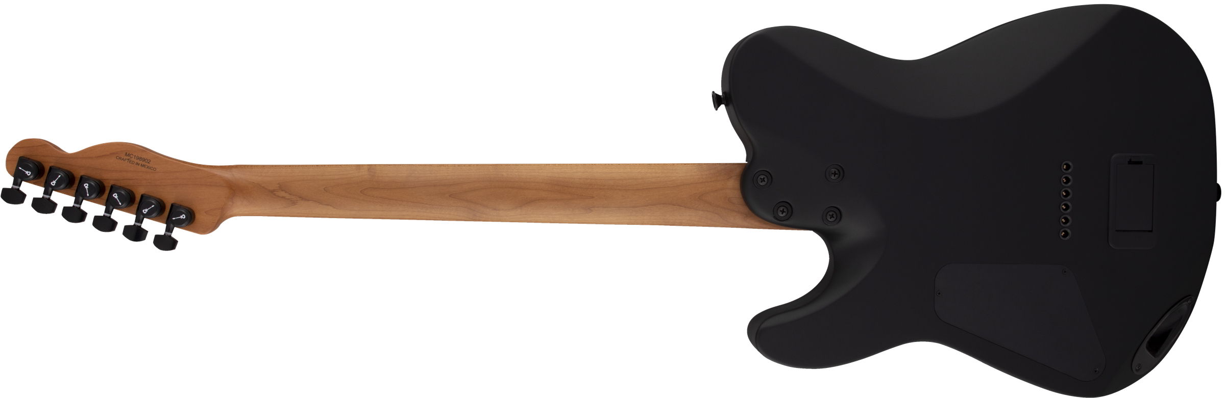 Pro-Mod So-Cal Style 2 24 HH HT CM, Caramelized Maple Fingerboard, Satin Black背面画像 Pro-Mod So-Cal Style 2 24 HH HT CM, Caramelized Maple Fingerboard, Satin Black背面画像