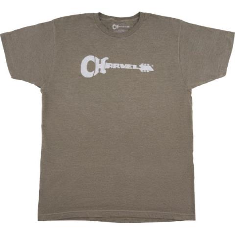 Charvel-TシャツCharvel Guitar Logo Heathered T-Shirt, Heather Green, XL