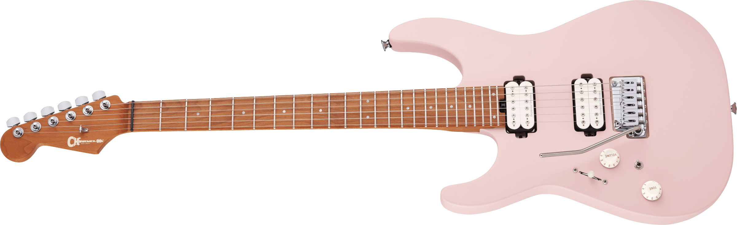 Pro-Mod DK24 HH 2PT CM LH, Caramelized Fingerboard, Satin Shell Pink追加画像 Pro-Mod DK24 HH 2PT CM LH, Caramelized Fingerboard, Satin Shell Pink追加画像