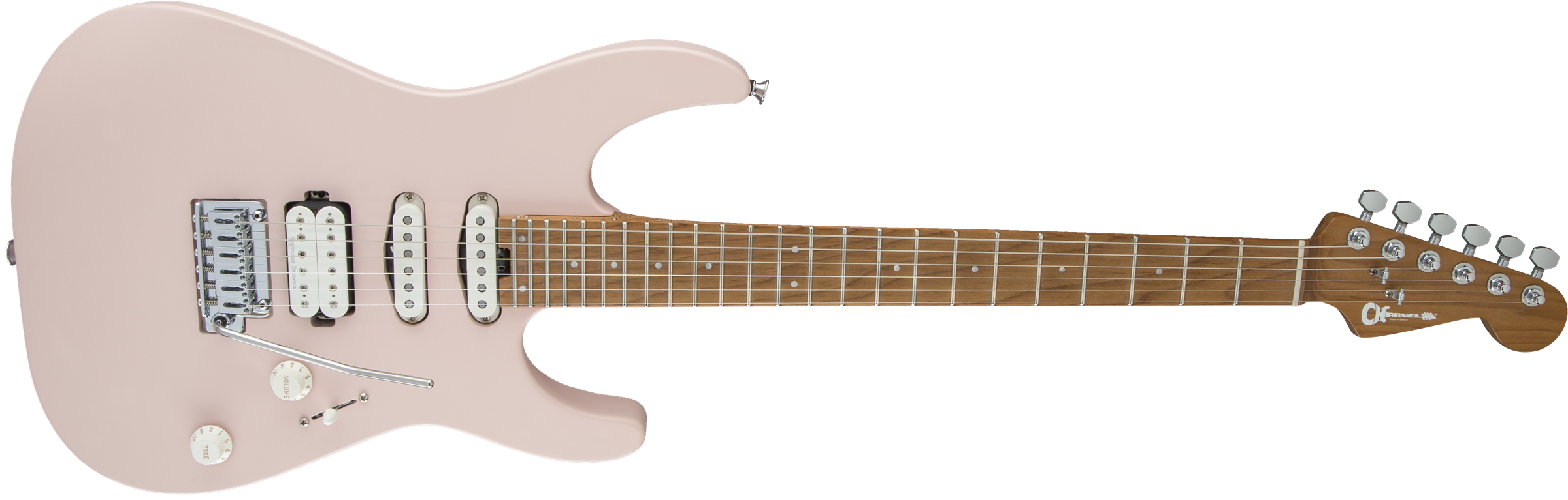 Pro-Mod DK24 HSS 2PT CM, Caramelized Maple Fingerboard, Satin Shell Pink追加画像 Pro-Mod DK24 HSS 2PT CM, Caramelized Maple Fingerboard, Satin Shell Pink追加画像