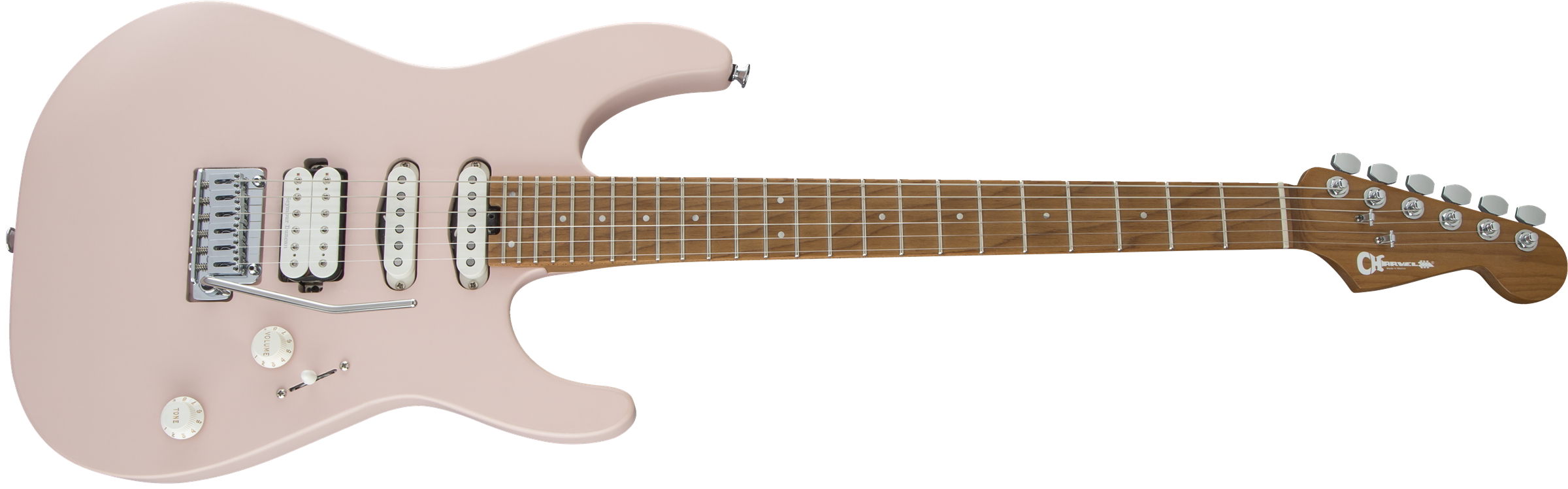 Pro-Mod DK24 HSS 2PT CM, Caramelized Maple Fingerboard, Satin Shell Pink追加画像 Pro-Mod DK24 HSS 2PT CM, Caramelized Maple Fingerboard, Satin Shell Pink追加画像