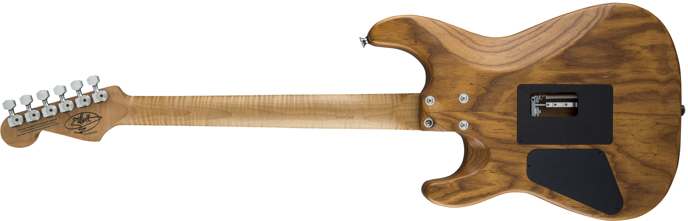 Guthrie Govan Signature HSH Caramelized Ash, Caramelized Flame Maple Fingerboard, Natural背面画像 Guthrie Govan Signature HSH Caramelized Ash, Caramelized Flame Maple Fingerboard, Natural背面画像