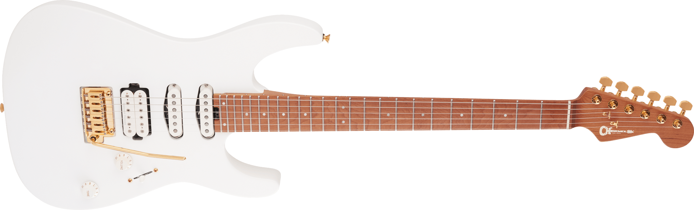 Pro-Mod DK24 HSS 2PT CM, Caramelized Maple Fingerboard, Snow White追加画像 Pro-Mod DK24 HSS 2PT CM, Caramelized Maple Fingerboard, Snow White追加画像