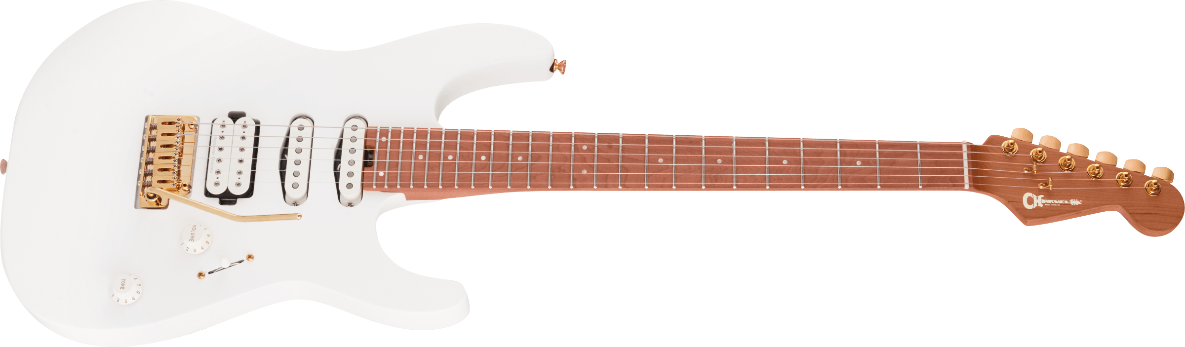 Pro-Mod DK24 HSS 2PT CM, Caramelized Maple Fingerboard, Snow White追加画像 Pro-Mod DK24 HSS 2PT CM, Caramelized Maple Fingerboard, Snow White追加画像