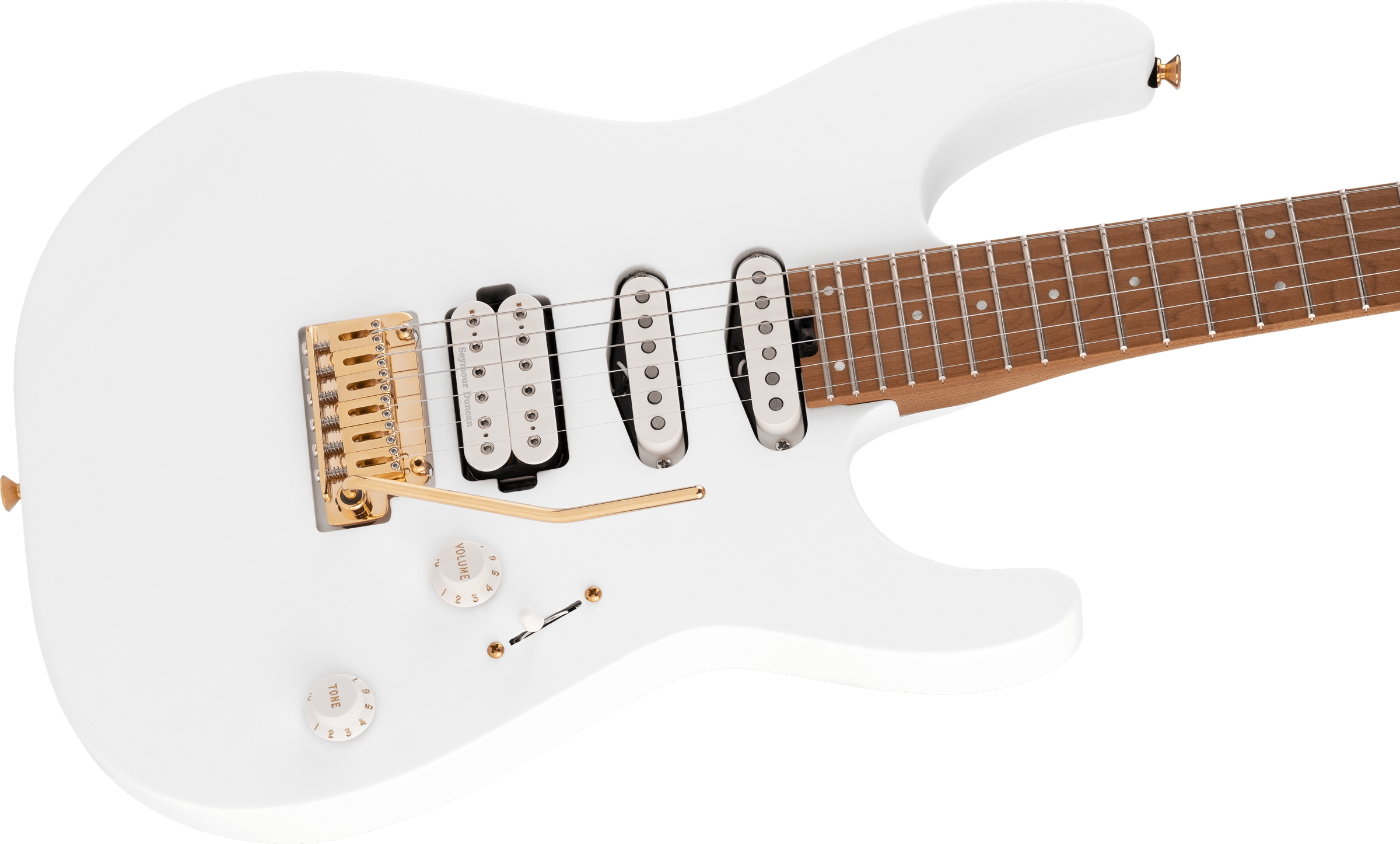 Pro-Mod DK24 HSS 2PT CM, Caramelized Maple Fingerboard, Snow White追加画像 Pro-Mod DK24 HSS 2PT CM, Caramelized Maple Fingerboard, Snow White追加画像