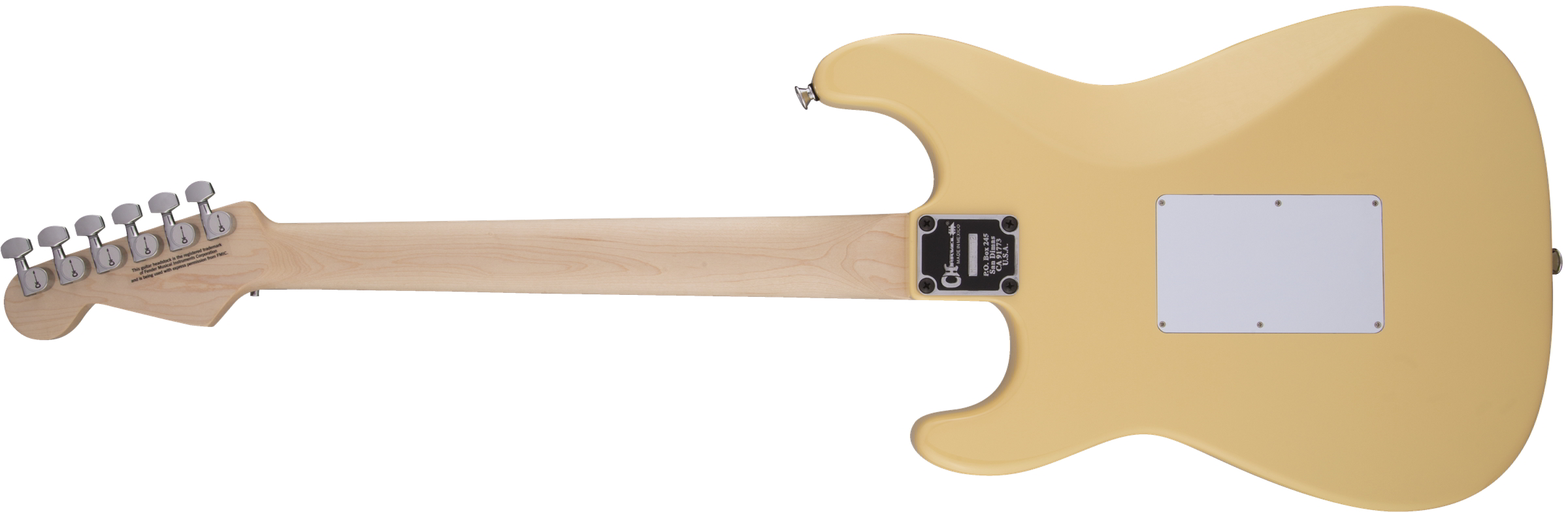 Pro-Mod So-Cal Style 1 HH FR M, Maple Fingerboard, Vintage White背面画像 Pro-Mod So-Cal Style 1 HH FR M, Maple Fingerboard, Vintage White背面画像