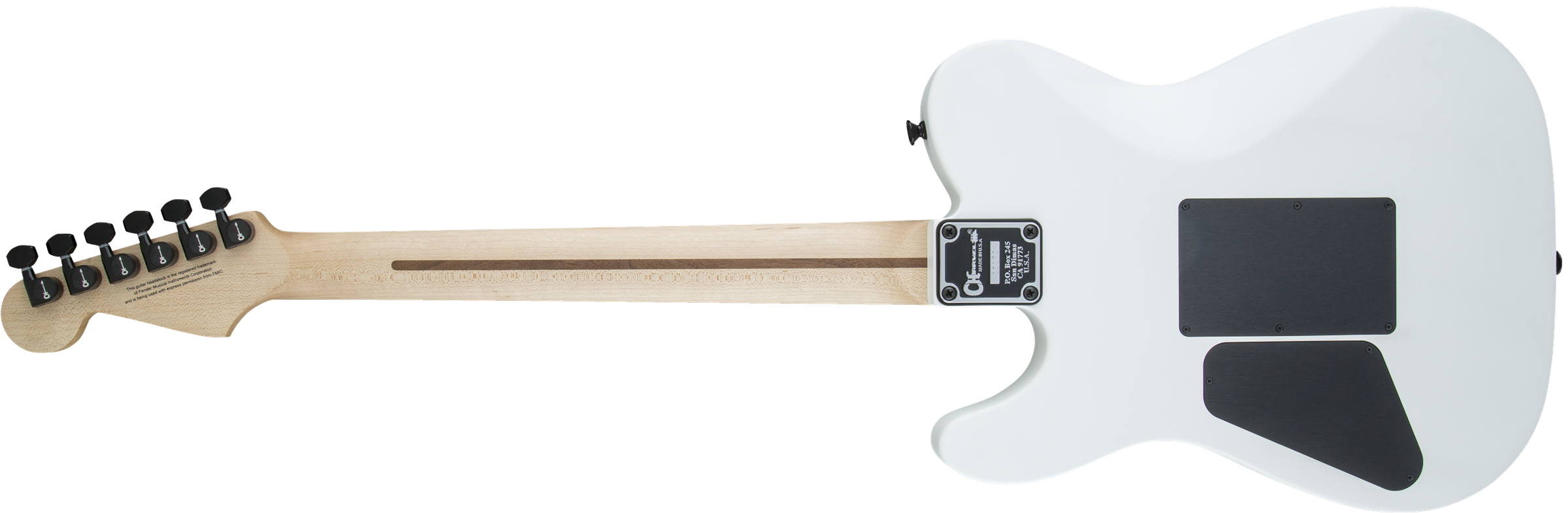 Charvel USA Select San Dimas Style 2 HH FR, Rosewood Fingerboard, Snow Blind Satin背面画像 Charvel USA Select San Dimas Style 2 HH FR, Rosewood Fingerboard, Snow Blind Satin背面画像