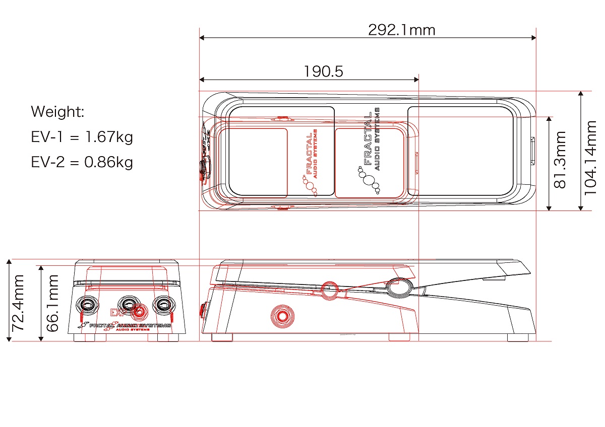 EV-2 Expression Volume Pedal追加画像 EV-2 Expression Volume Pedal追加画像