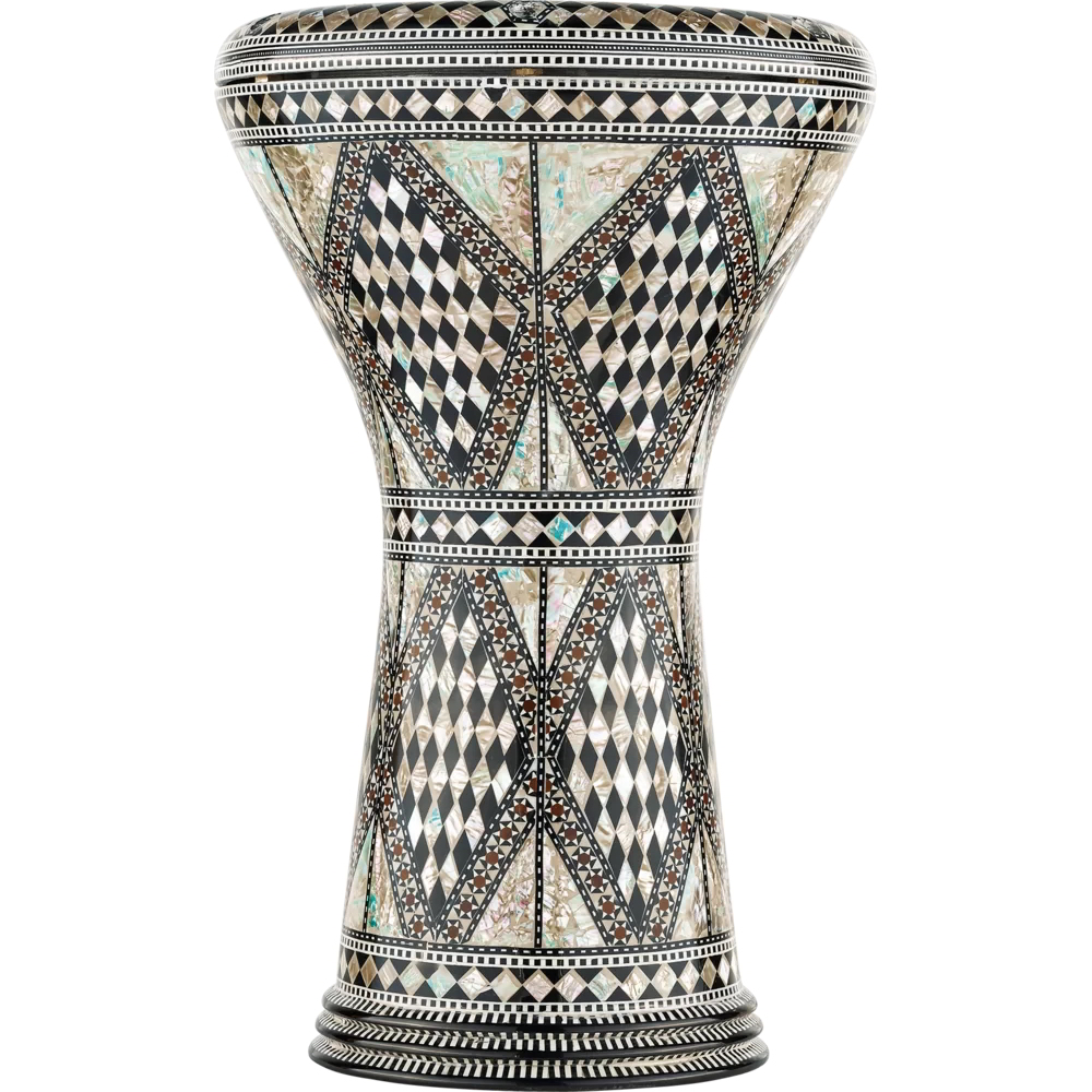 AEED1 8 3/4" Doumbek White Pearl Mosaic Royale追加画像 AEED1 8 3/4" Doumbek White Pearl Mosaic Royale追加画像
