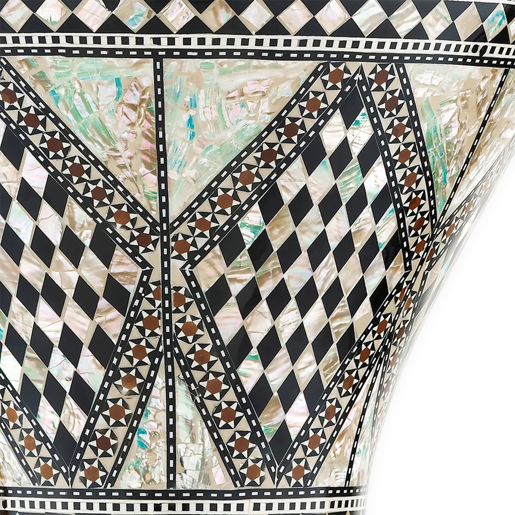 AEED1 8 3/4" Doumbek White Pearl Mosaic Royaleパネル画像 AEED1 8 3/4" Doumbek White Pearl Mosaic Royaleパネル画像