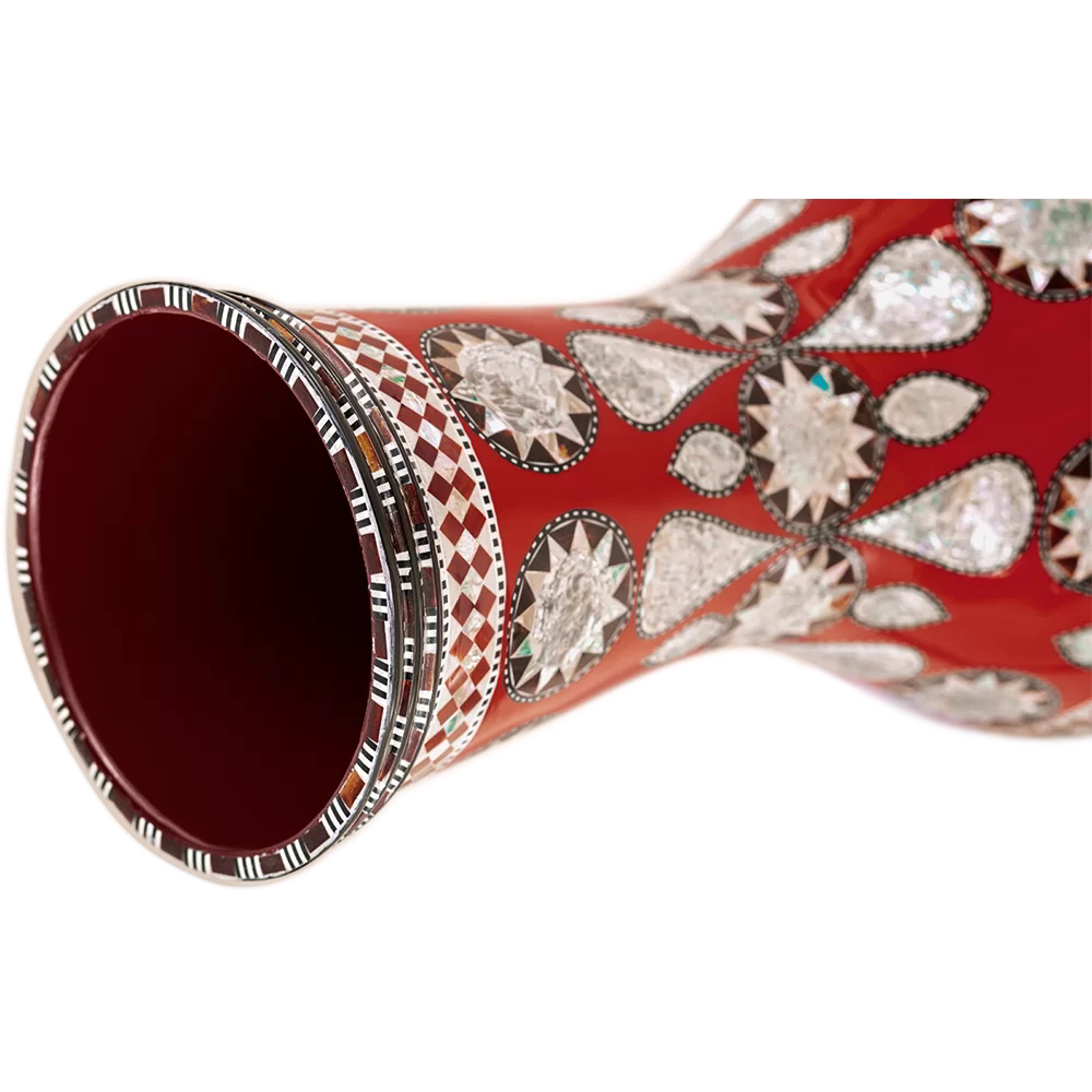 AEED2 8 3/4" Doumbek White Pearl Mosaic Imperial背面画像 AEED2 8 3/4" Doumbek White Pearl Mosaic Imperial背面画像