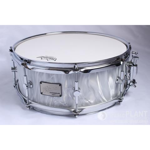CANOPUS-ウッドスネアBR-1455 white satin covering