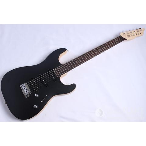 SAITO GUITARS-エレキギターS-622 Rosewood Fingerboard, Ash Body, SSH, Black Open Pore