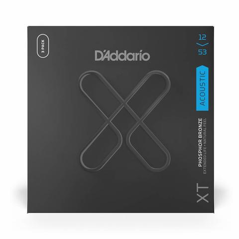 D'Addario-コーティングフォスファー弦3パックセットXTAPB1253-3P Regular Light 12-53